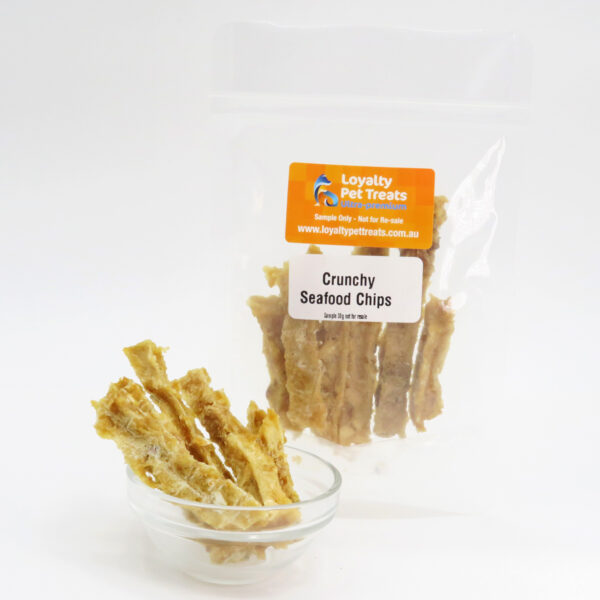 Crunchy Seafood Dog Treat Sample / Taste Tester