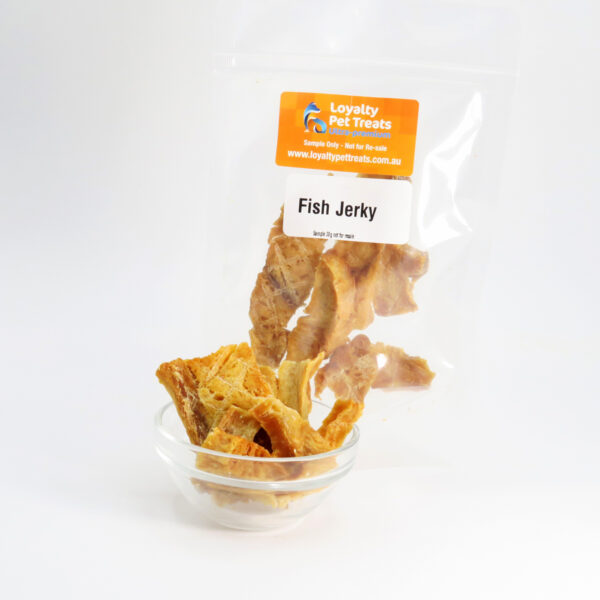 Fish Jerky Dog Treat Sample / Taste Tester